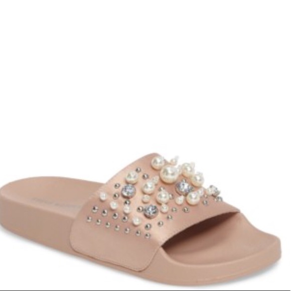 Steve Madden Shoes - Steve Madden embellished slides